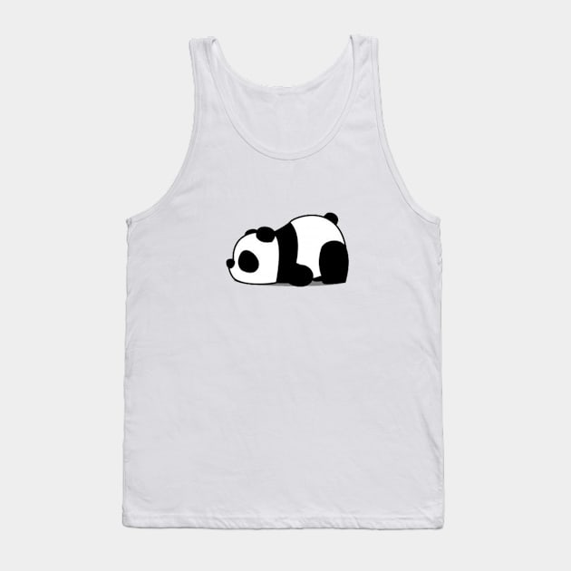 Lazy Monday Panda Tank Top by YoungRichFamousAuthenticApparel